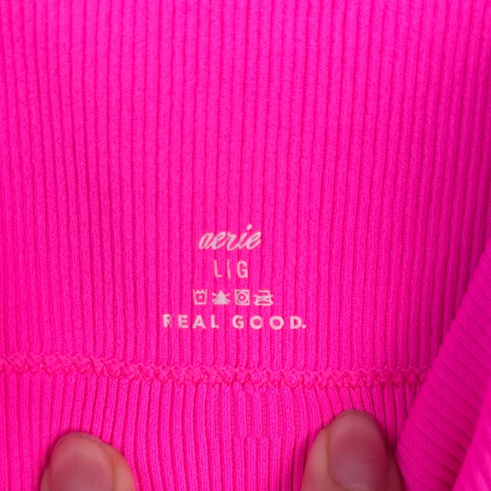 Aerie Neon Pink Bandeau - Picture 2 of 4